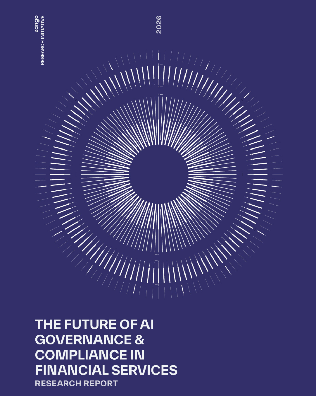 Zango AI, The Future of AI Governance & Compliance in Financial, Services Editorial design, artcover copy